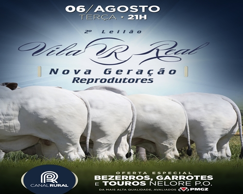 Leilão Reprodutores Vila Real 06/08/19 <BR /><BR /><BR />